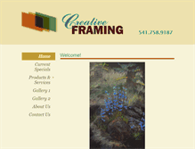 Tablet Screenshot of my-creativeframing.com